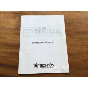 Vintage ORIGINAL Combatribes Arcade Instruction Manual